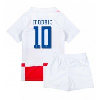 Chorvátsko Luka Modric #10 Domáci Detský futbalový dres ME 2024 Krátky Rukáv (+ trenírky)